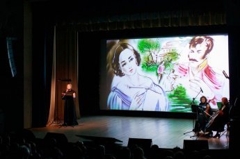В Доме культуры г. Княгинино выступил Нижегородский Театр Музыки и Песка с музыкально-песочной романической фантазией «Метель