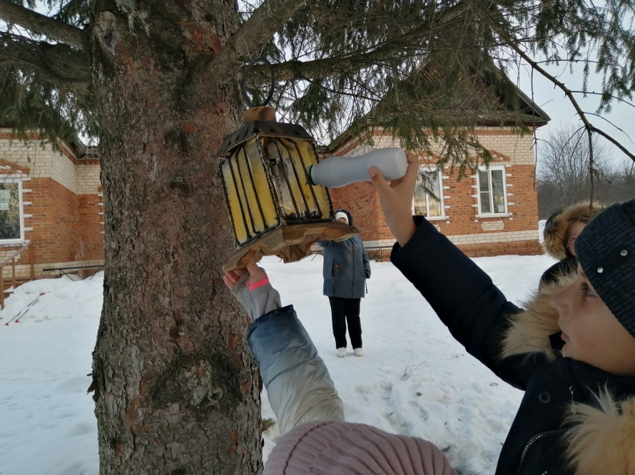Экологическая акция «Кормушки для зимующих птиц» состоялась в селе Егорьевское 