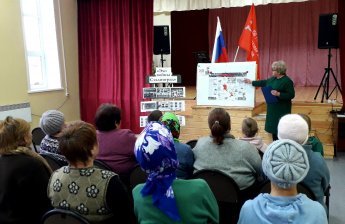 Тематический час «Эхо войны. Сталинград» состоялся в Троицком сельском Доме культуры.